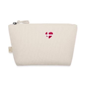 Denmark Heart Danish Flag Danmark Denmark - Organic Pouch - nature - Front