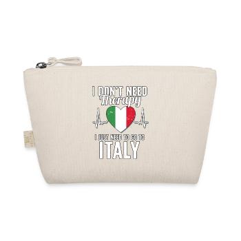 Italy flag I Italien Souvenirs - Bio-Täschchen - Natur - Vorne