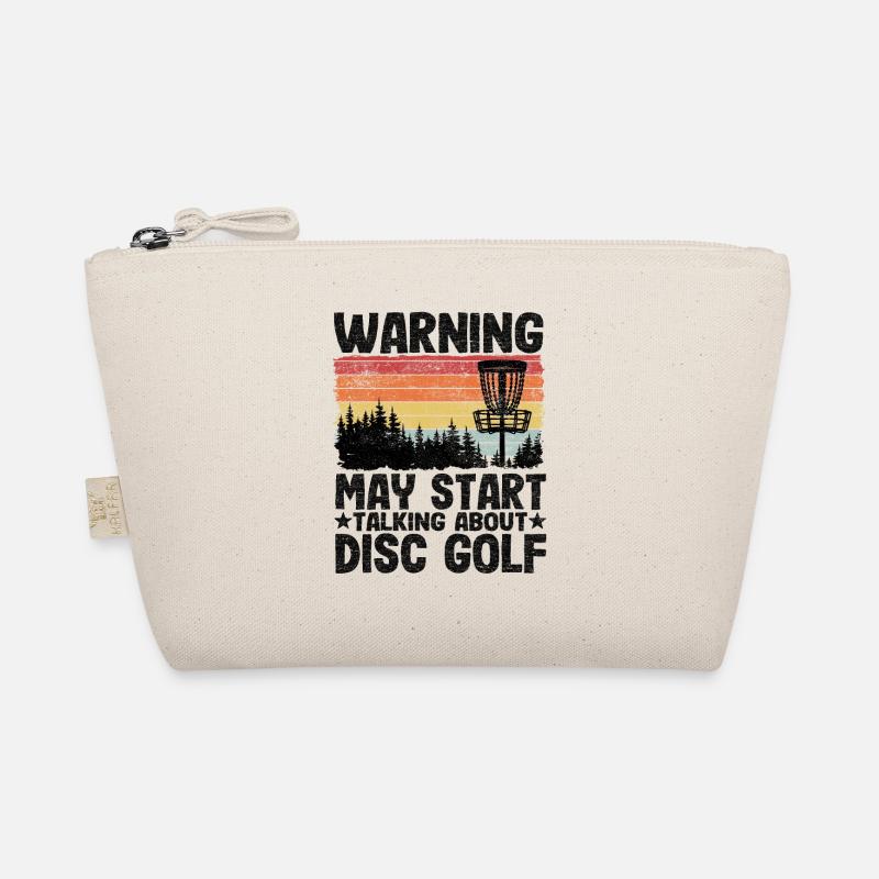 May Talking About Disc Golf Funny Disc Golfing Organic Pouch