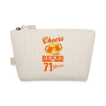 CHEERS AND BEERS 71 ans 71 anniversaire grand-père bière - Trousse biologique - nature - Devant
