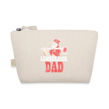 Lumberjack woodworker woodcutter father - Organic Pouch - nature - Front