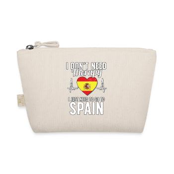 Spain flag I Spanish Souvenirs - Organic Pouch - nature - Front