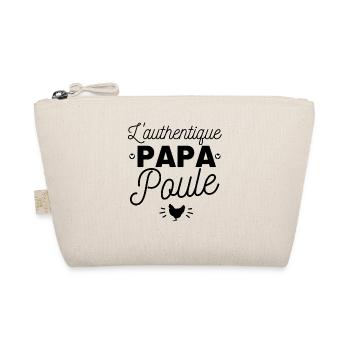 l authentique papa poule idée cadeau humour - Trousse biologique - nature - Devant