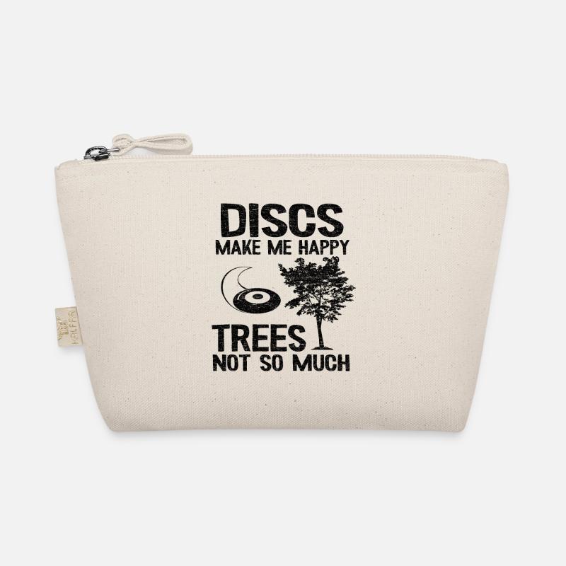 Discs Make Me Happy Disc Golf Quote Funny Gift Organic Pouch