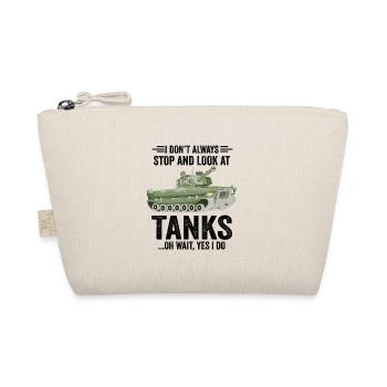 Armee Panzer Veteran Militär Geschenk - Bio-Täschchen - Natur - Vorne