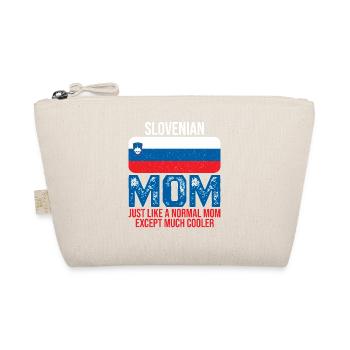 Slovenian Mom Slowenien Flagge Muttertag - Bio-Täschchen - Natur - Vorne