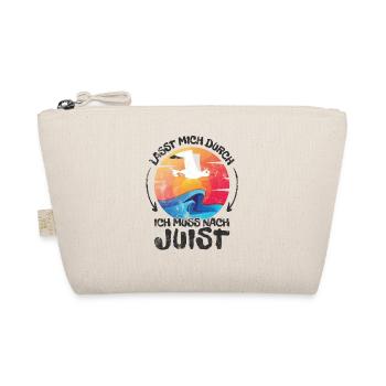 Lasst mich durch nach Juist Möwe Sonne Strand Meer - Bio-Täschchen - Natur - Vorne