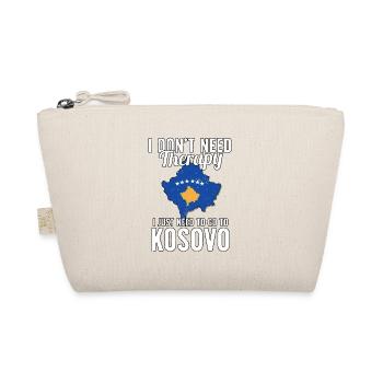 Kosovo flag I Kosovan Souvenirs - Bio-Täschchen - Natur - Vorne