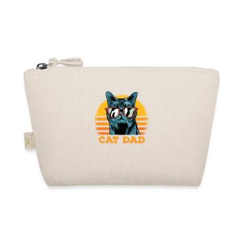 Vintage Meilleur Cat Papa Papa Retro - Trousse biologique - nature - Devant