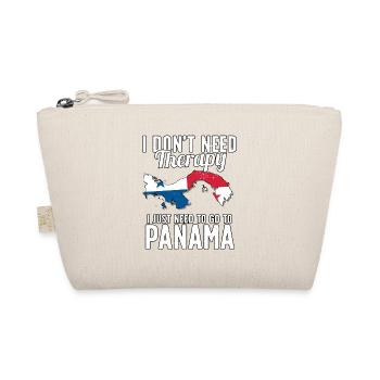 Panama flag I Panamanian Souvenirs - Organic Pouch - nature - Front