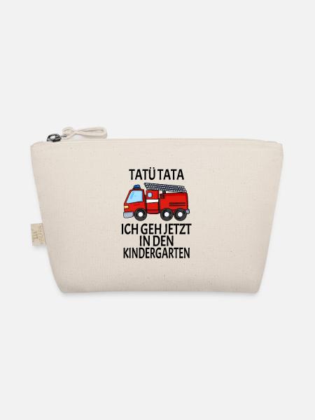 Kindergarten Feuerwehr Geschenk - Bio-Täschchen - Natur