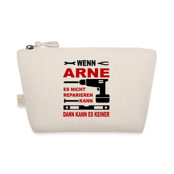 Name Geschenk Namenstag ARNE - Bio-Täschchen - Natur - Vorne