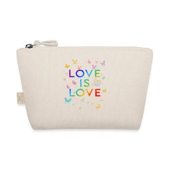 Love is love! Statement Gay Pride LGBTQI+ - Organic Pouch - nature - Front