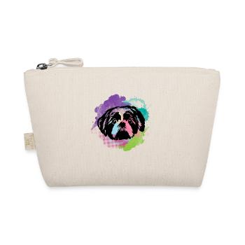 Dog Lover I Splash Art Shih Tzu - Organic Pouch - nature - Front