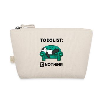 To do list Nothing - Panda Relax - Organic Pouch - nature - Front