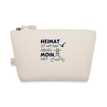 Heimat Moin Leuchtturm Möwe Nordsee - Bio-Täschchen - Natur - Vorne