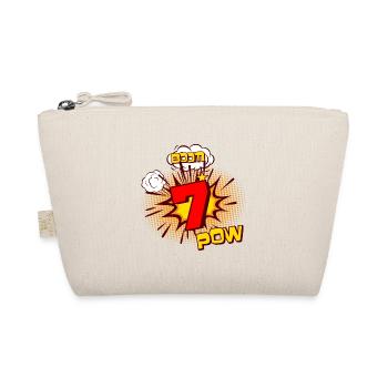 COMIC BIRTHDAY 7 years 7 birthday boys - Organic Pouch - nature - Front