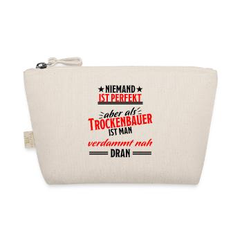 Trockenbauer Lustiger Spruch Handwerker Geschenk - Bio-Täschchen - Natur - Vorne