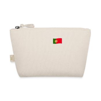 Portugal Flag Portuguese Gift - Organic Pouch - nature - Front