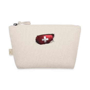 Switzerland Jersey Swiss Flag - Organic Pouch - nature - Front