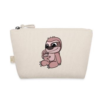 Sloth with baby - sloth with child - Organic Pouch - nature - Front