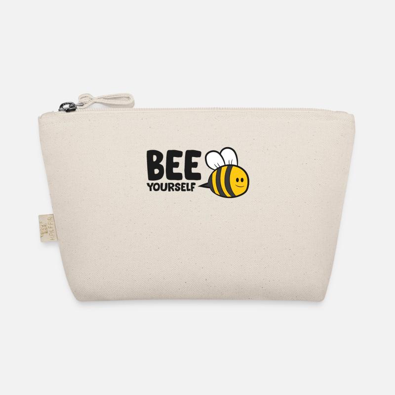 Bee Yourself Love Bee - Bio-Täschchen - Natur