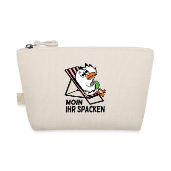 Möwe am Strand - Moin Ihr Spacken - Bio-Täschchen - Natur - Vorne
