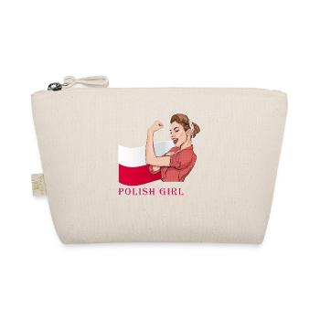 Polish girl Poland | Poland flag | I Love Poland - Trousse biologique - nature - Devant