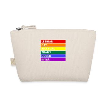 LGBTQI Arc-en-ciel - Trousse biologique - nature - Devant