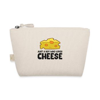 Just a Boy Who Loves Cheese Cute Cheese - Organic Pouch - nature - Front
