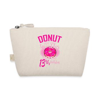 DONUT ANNIVERSAIRE 13 anniversaire fille donut - Trousse biologique - nature - Devant