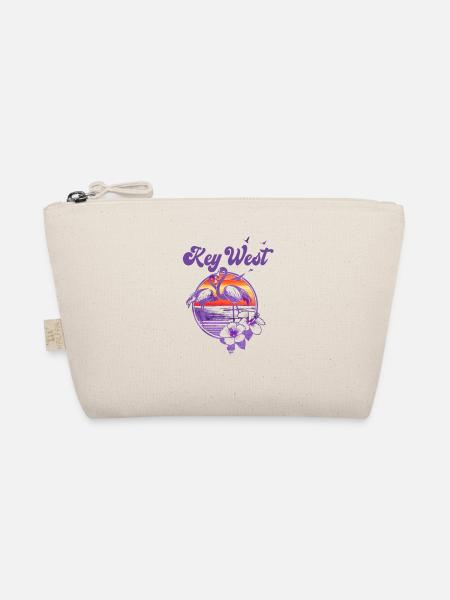Retro Key West Florida Künstlerischer Urlaub - Bio-Täschchen - Natur