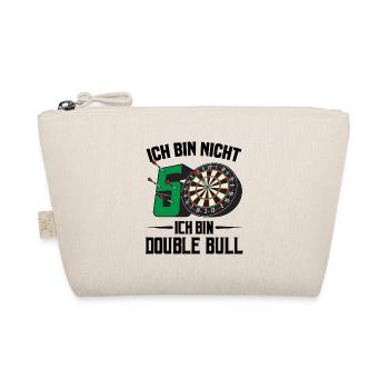 50. Geburtstag Darts Geschenk 50 Ehrentag Männer - Bio-Täschchen - Natur - Vorne