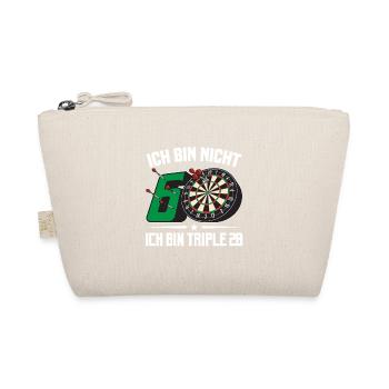 60. Geburtstag Darts Geschenk 60 Ehrentag Männer - Bio-Täschchen - Natur - Vorne