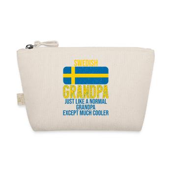 Swedish Grandpa Swedish flag for Father's Day - Organic Pouch - nature - Front