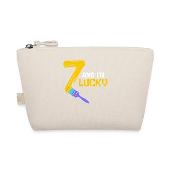 7 years lucky number 7 number seven - Organic Pouch - nature - Front