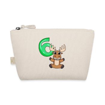 6 birthday moose - 6 years old - Organic Pouch - nature - Front