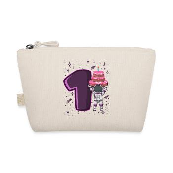 I'M ALREADY 1 1 birthday space 1 year - Organic Pouch - nature - Front