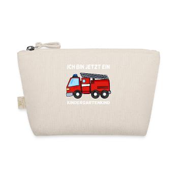 Kindergarten Kind Feuerwehr Schule Einschulung - Bio-Täschchen - Natur - Vorne