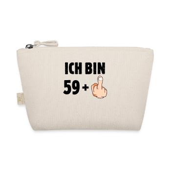 Ich bin 59 plus eins - Bio-Täschchen - Natur - Vorne