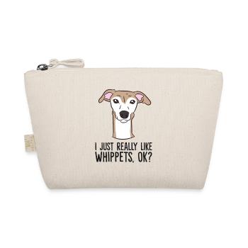 Ich mag Whippets einfach wirklich - Bio-Täschchen - Natur - Vorne