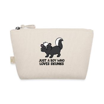 Just a Boy Who Loves Skunks Funny Skunk - Bio-Täschchen - Natur - Vorne