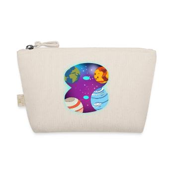 SPACE 8 BIRTHDAY 8 years 8 birthday - Organic Pouch - nature - Front