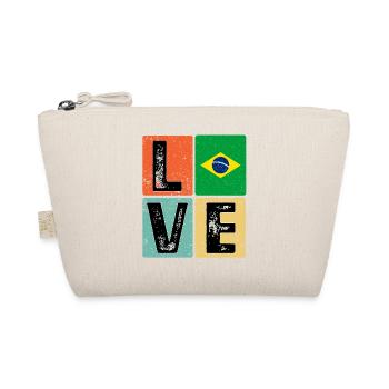I Love Brazil flag for Brazilian pride - Organic Pouch - nature - Front