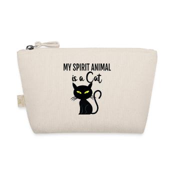 Katze Spirit Animal Cat - Organic Pouch - nature - Front