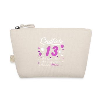13 Geburtstag Mädchen Geschenk lustig 13. Ehrentag - Bio-Täschchen - Natur - Vorne