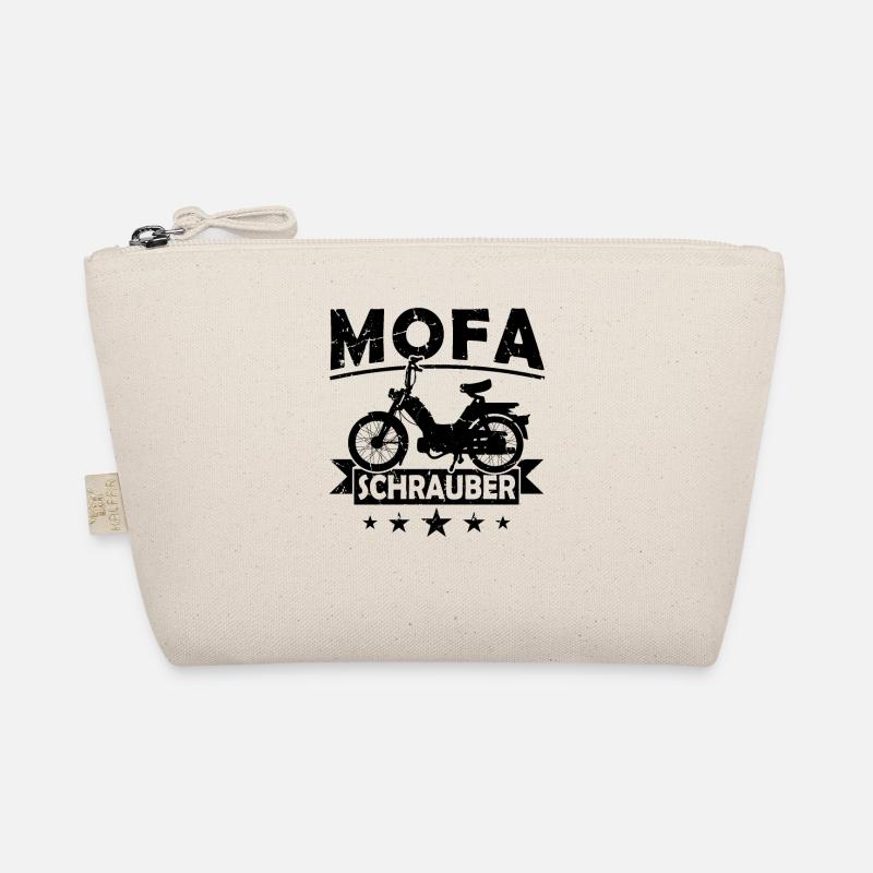 Mofa Schrauber Moped Mofafahrer Zweitakter Bio-Täschchen