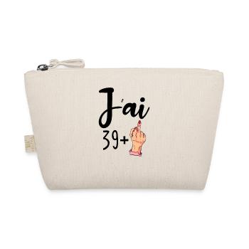 J'ai 39 + 1 40e Anniversaire 40 ans drôle Femme - Trousse biologique - nature - Devant