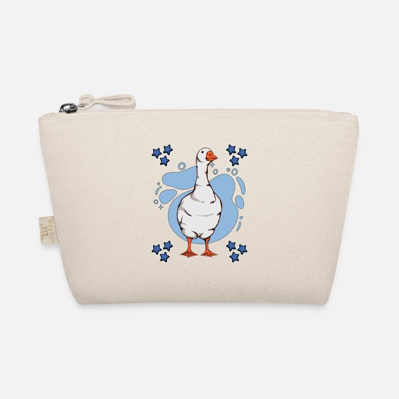 Geese Goose Blue Design Organic Pouch