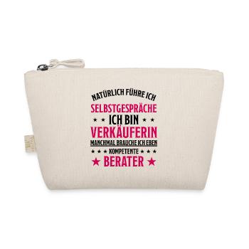 Verkäuferin Einzelhandel Lustiger Spruch Geschenk - Bio-Täschchen - Natur - Vorne